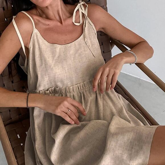 NWT REVOLVE & ANTHROPOLOGIE lovers COMMENSE line cotton DRESS mini M - Picture 6 of 7